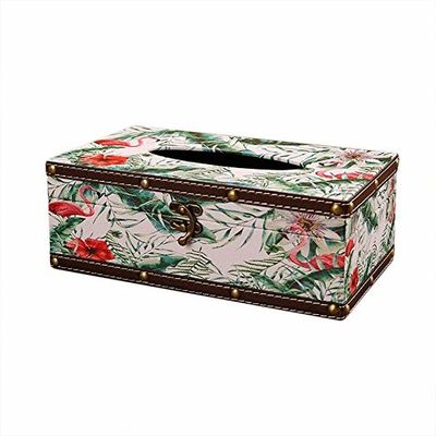 China Retro Style Square Tissue Box Luxurious Box Europe Retangle Napkin Paper Holder factory